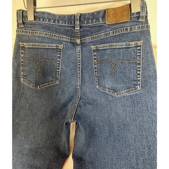 Lauren Jeans Company -RL Women Sz 10P Blue Denim Stretch Straight Casual wear - Picture 3 of 7